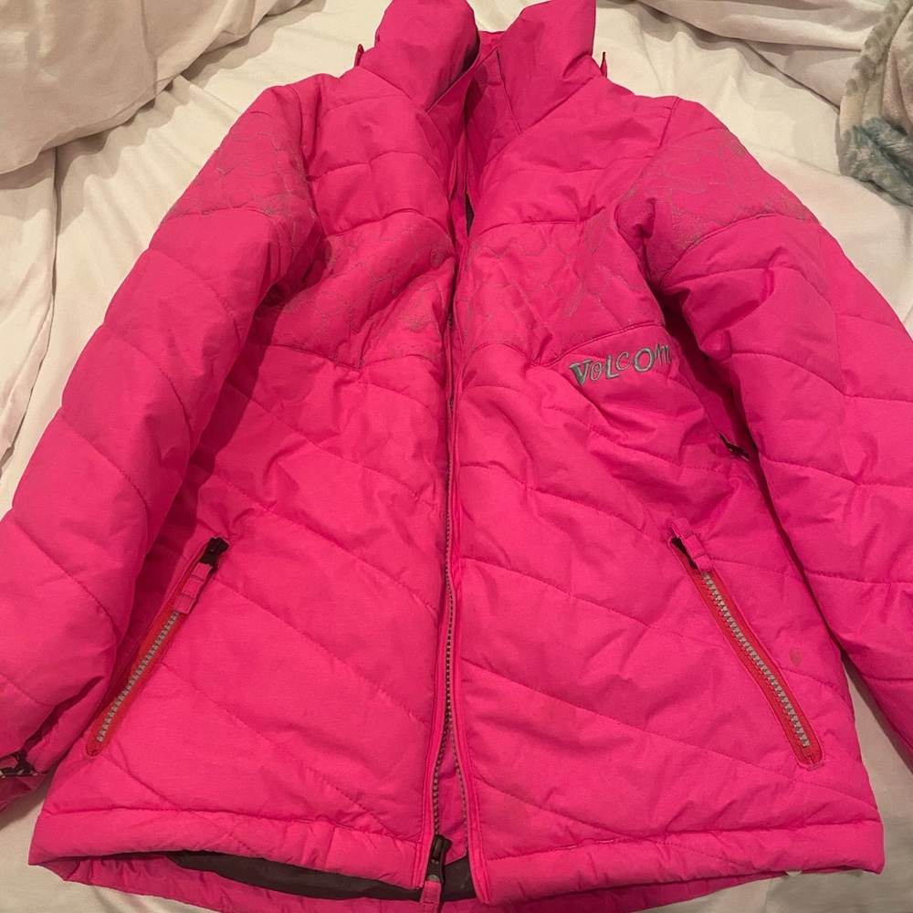 Hot pink Volcom Ski Jacket